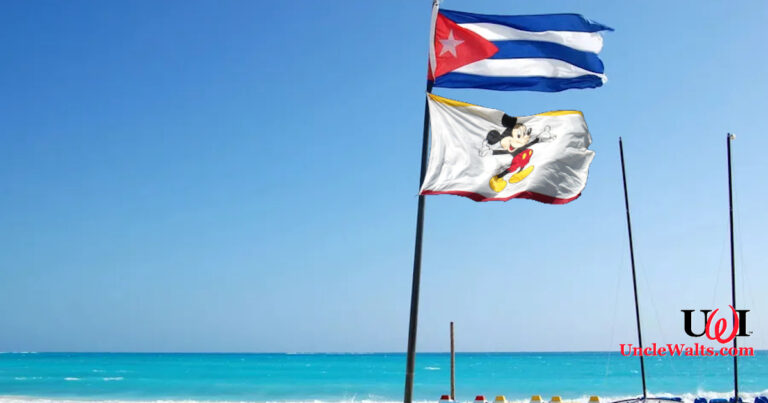The RCID board took a break from their rum tastings to hang a flag. Photo by pwnzyarik via Wallpapers.com, used by permission.
